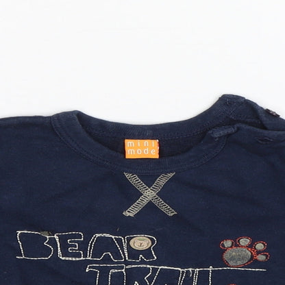 Mini Mode Baby Blue   Pullover Jumper Size 3-6 Months  - Bear Trail