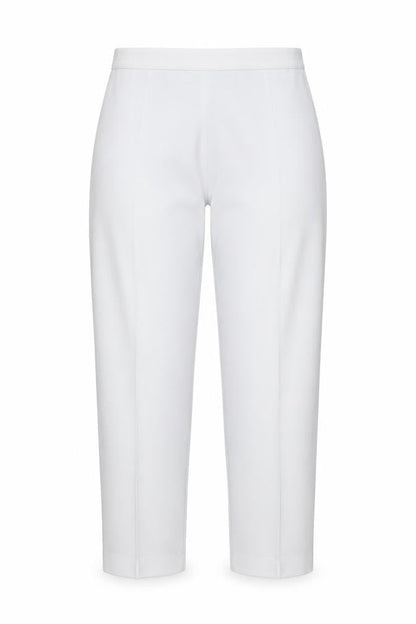 Womens UK Size 18 Emma Collection Regular Fit Capri White Trousers