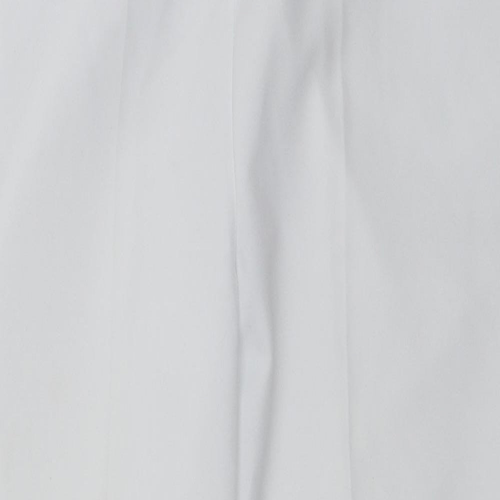 Womens UK Size 18 Emma Collection Regular Fit Capri White Trousers