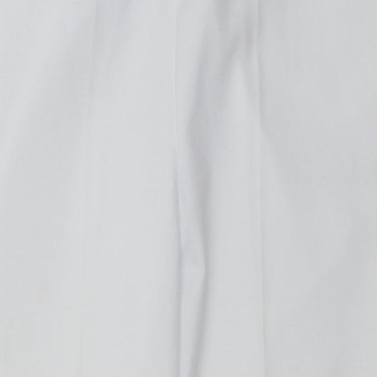Womens UK Size 18 Emma Collection Regular Fit Capri White Trousers