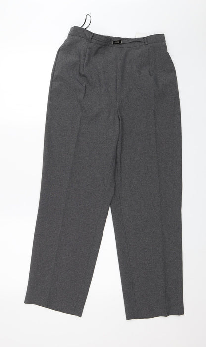 BM Collection Womens Grey   Capri Trousers Size 12 L26 in