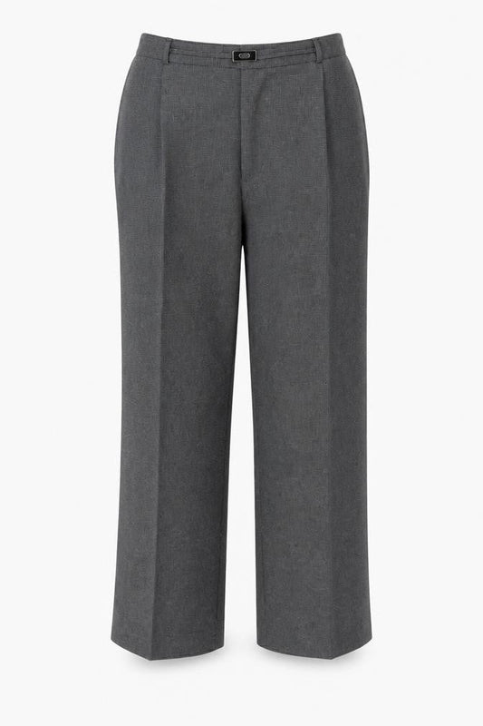 Womens UK Size 12 BM Collection Regular Fit Capri Grey Trousers