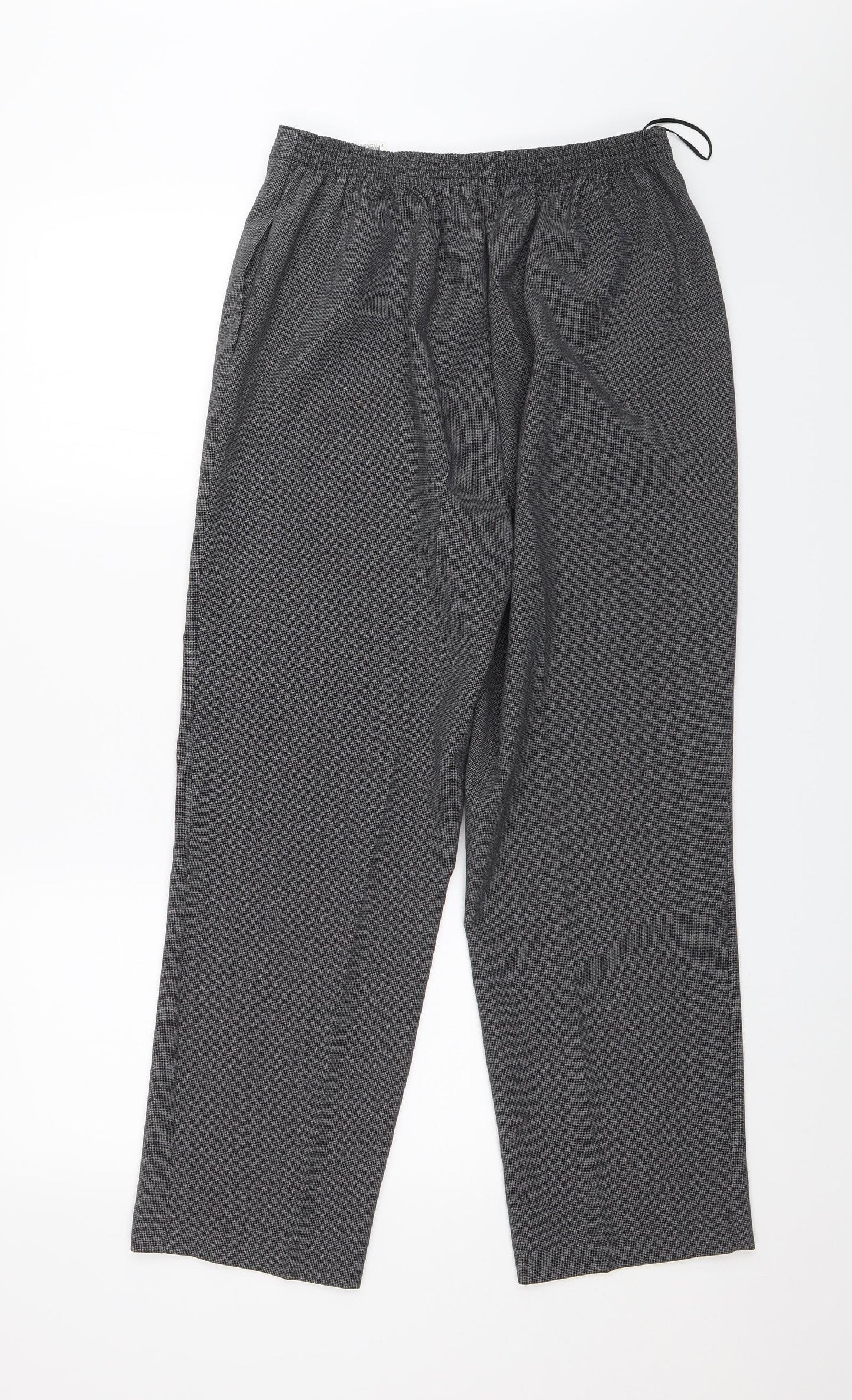 BM Collection Womens Grey   Capri Trousers Size 12 L26 in