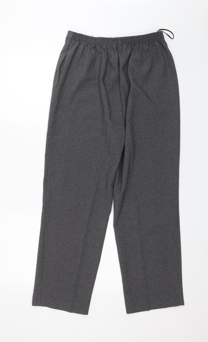 BM Collection Womens Grey   Capri Trousers Size 12 L26 in