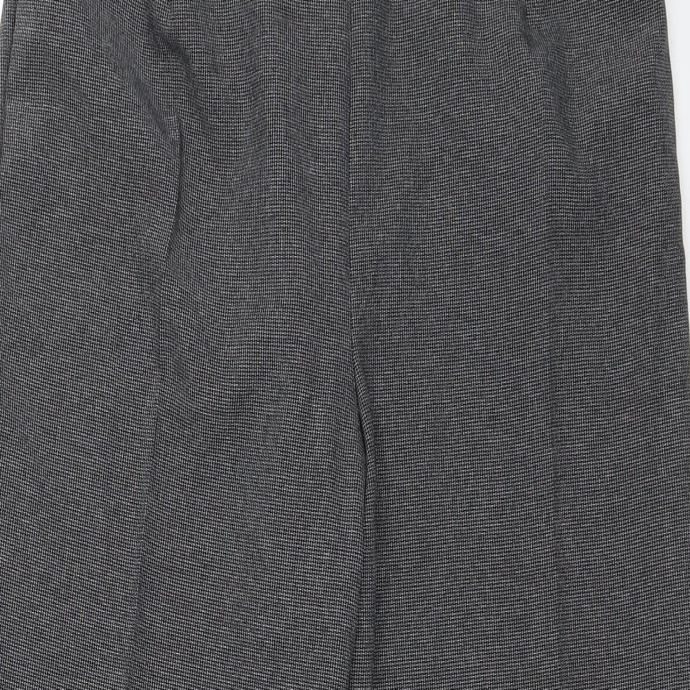 BM Collection Womens Grey   Capri Trousers Size 12 L26 in