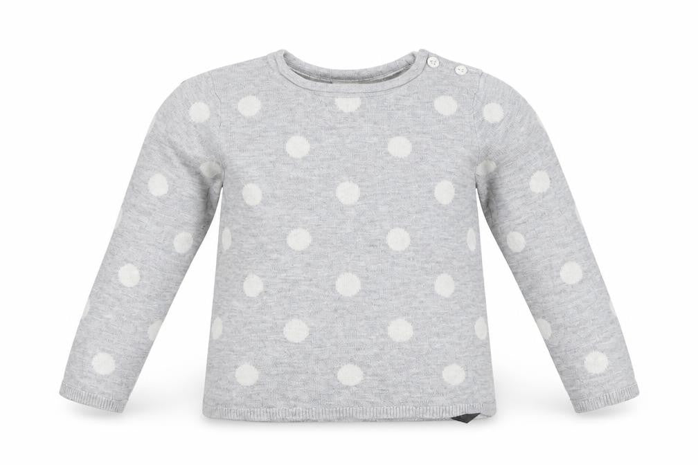 H&M Baby Grey Polka Dot  Pullover Jumper Size 24 Months