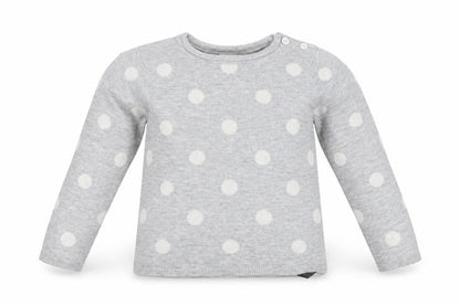 H&M Baby Grey Polka Dot  Pullover Jumper Size 24 Months