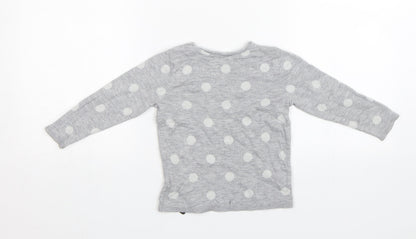 H&M Baby Grey Polka Dot  Pullover Jumper Size 24 Months