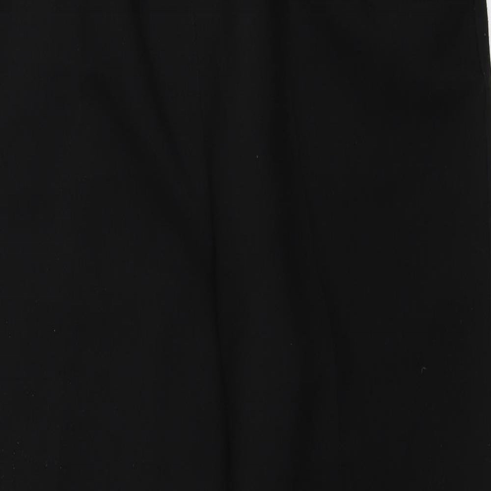 Womens UK Size 18 Special Collection Regular Fit Capri Black Trousers