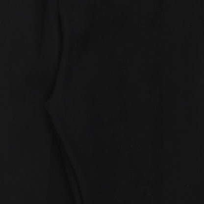 Womens UK Size 18 Special Collection Regular Fit Capri Black Trousers