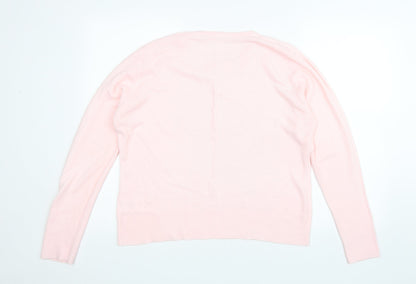 Womens UK Size XL Preworn Pink Pullover Jumper