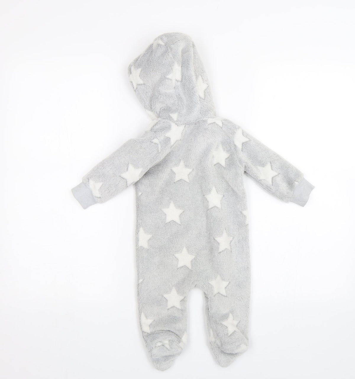 Matalan Baby Grey Solid   One Piece Size 3-6 Months  - Stars