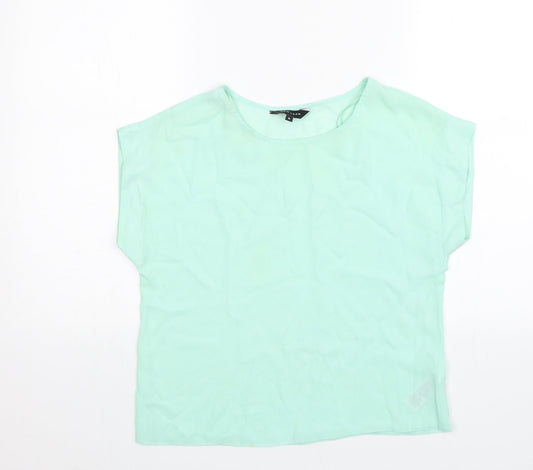 New Look Womens Green   Basic Blouse Size 8