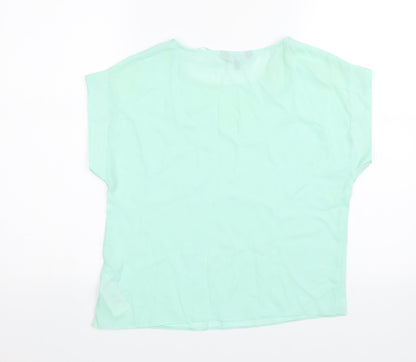 New Look Womens Green   Basic Blouse Size 8