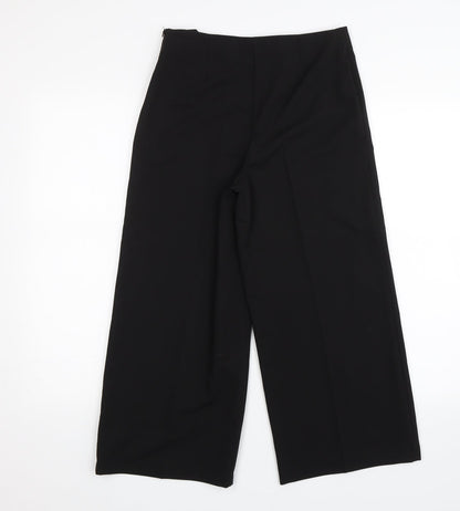 Womens UK Size 8 Miss Selfridge Regular Fit Dress Pants Black Trousers