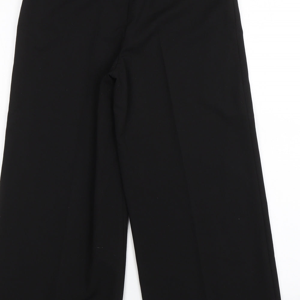 Womens UK Size 8 Miss Selfridge Regular Fit Dress Pants Black Trousers