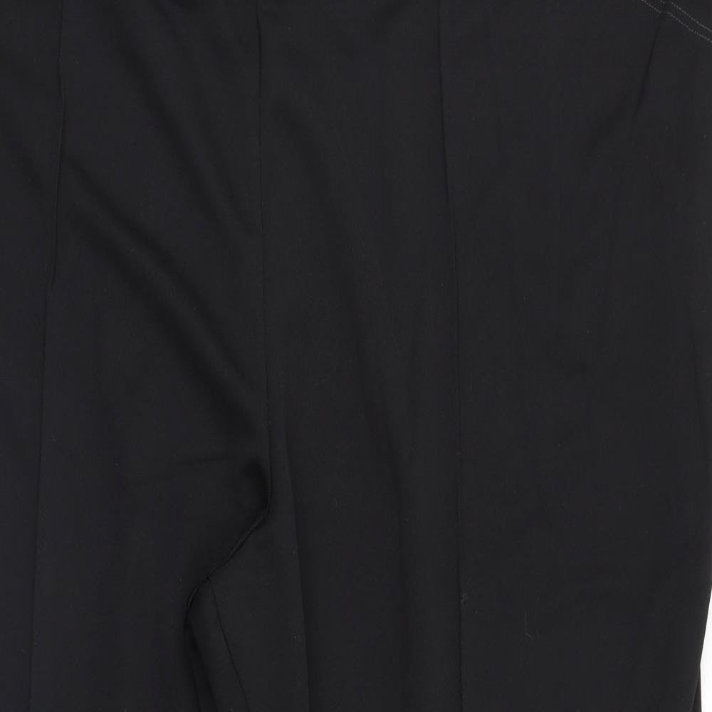 Womens UK Size 32 Wardrobe Regular Fit Sweatpants Black Trousers
