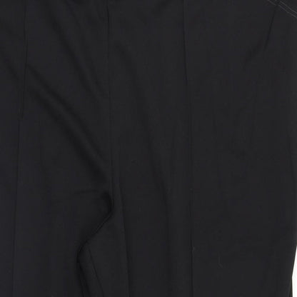Womens UK Size 32 Wardrobe Regular Fit Sweatpants Black Trousers