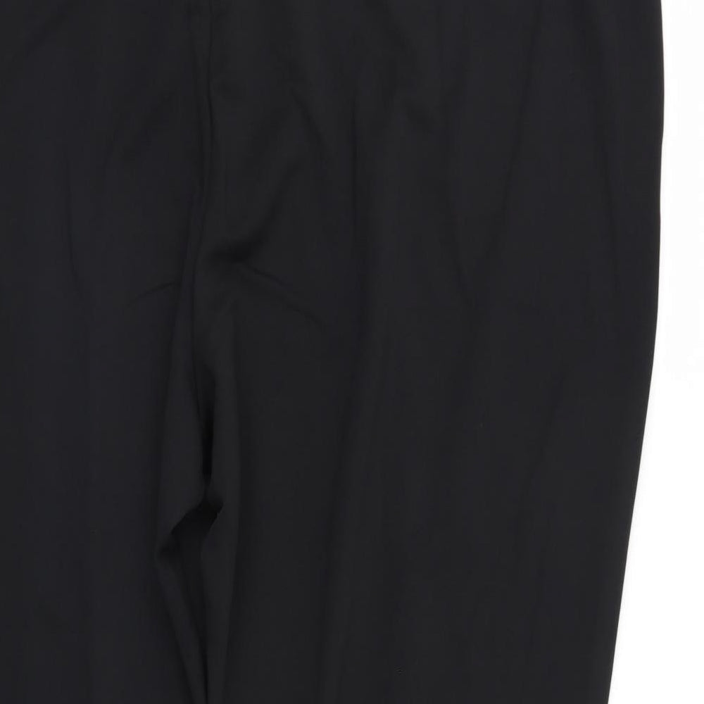 Womens UK Size 32 Wardrobe Regular Fit Sweatpants Black Trousers
