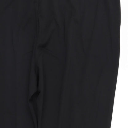 Womens UK Size 32 Wardrobe Regular Fit Sweatpants Black Trousers