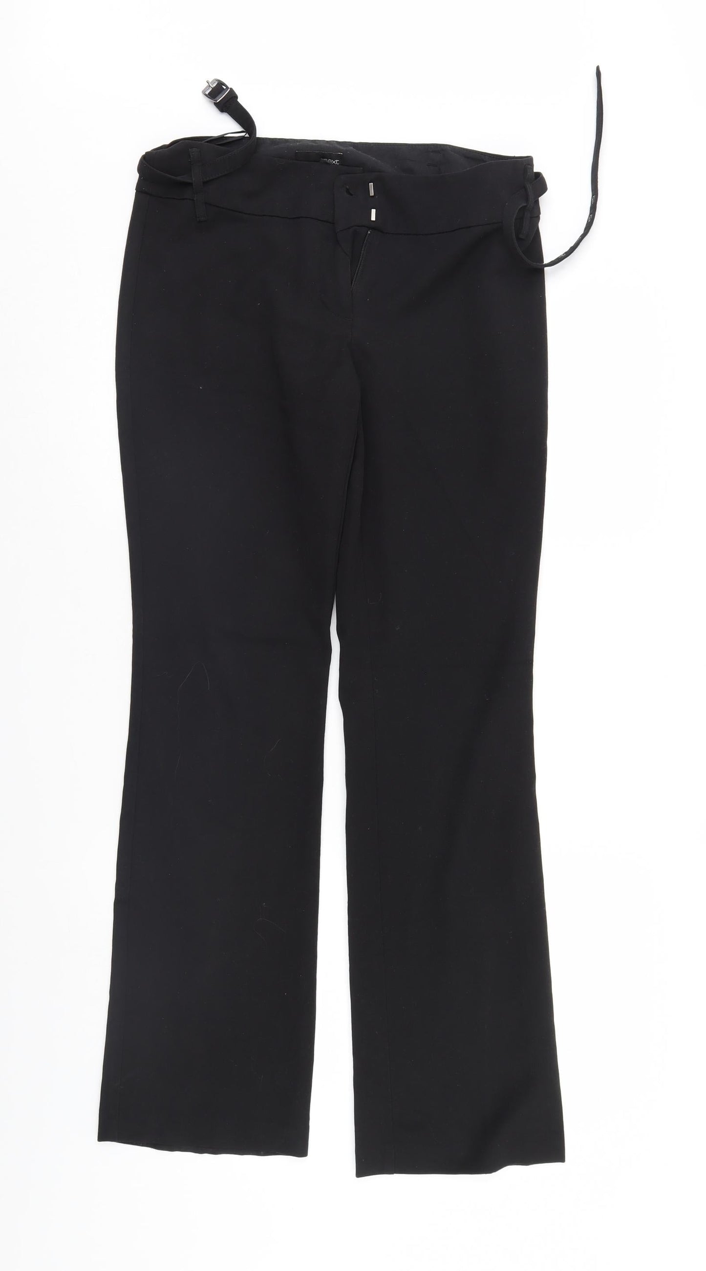 Womens UK Size 10 NEXT Regular Fit Sweatpants Black Trousers