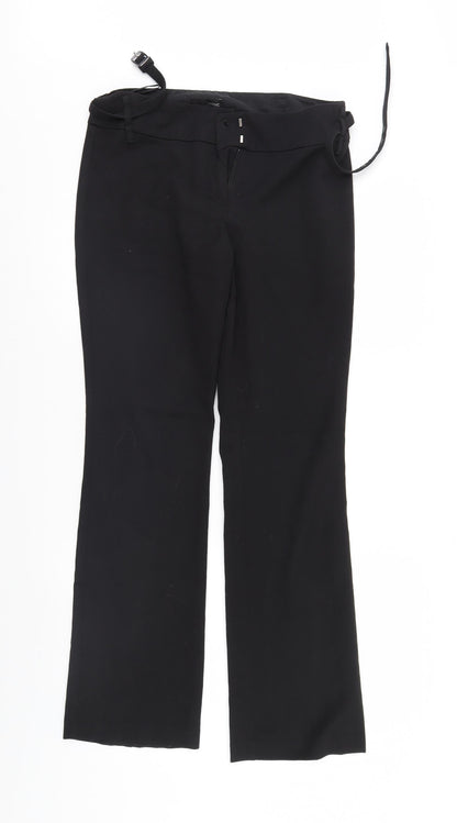 Womens UK Size 10 NEXT Regular Fit Sweatpants Black Trousers