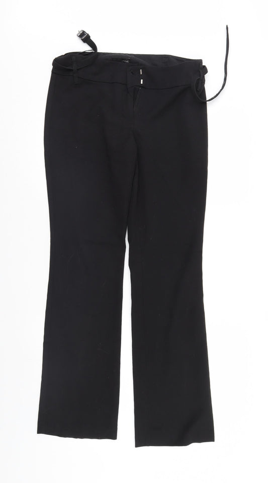 Womens UK Size 10 NEXT Regular Fit Sweatpants Black Trousers