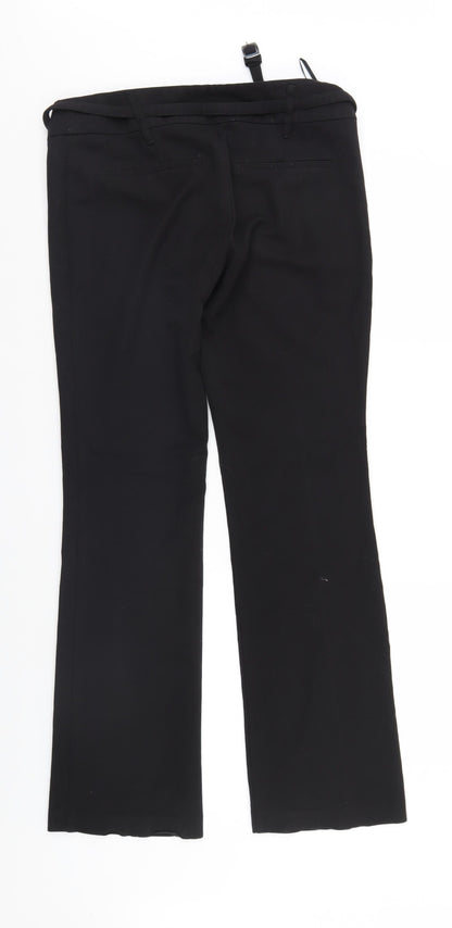 Womens UK Size 10 NEXT Regular Fit Sweatpants Black Trousers