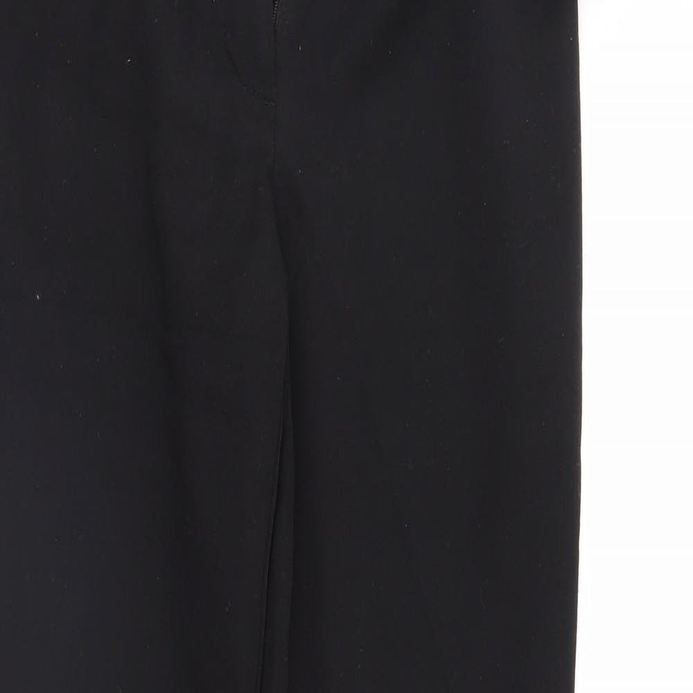 Womens UK Size 10 NEXT Regular Fit Sweatpants Black Trousers