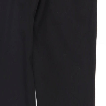 Womens UK Size 10 NEXT Regular Fit Sweatpants Black Trousers