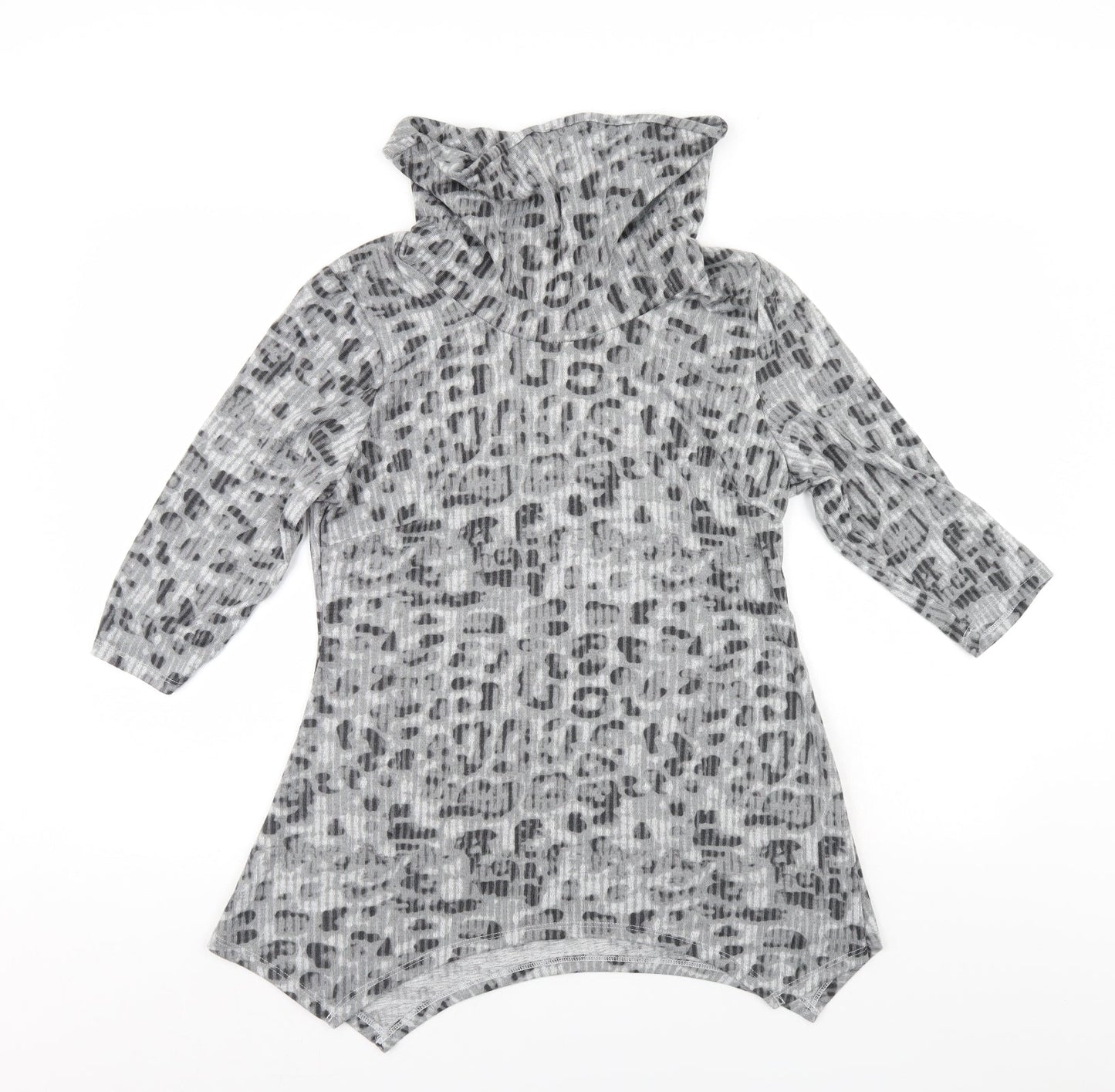 Womens UK Size 10 TIGI Grey Tunic Jumper