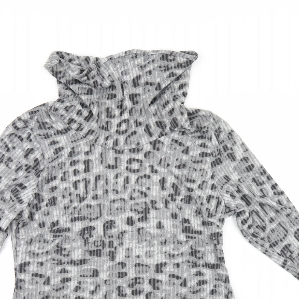 Womens UK Size 10 TIGI Grey Tunic Jumper