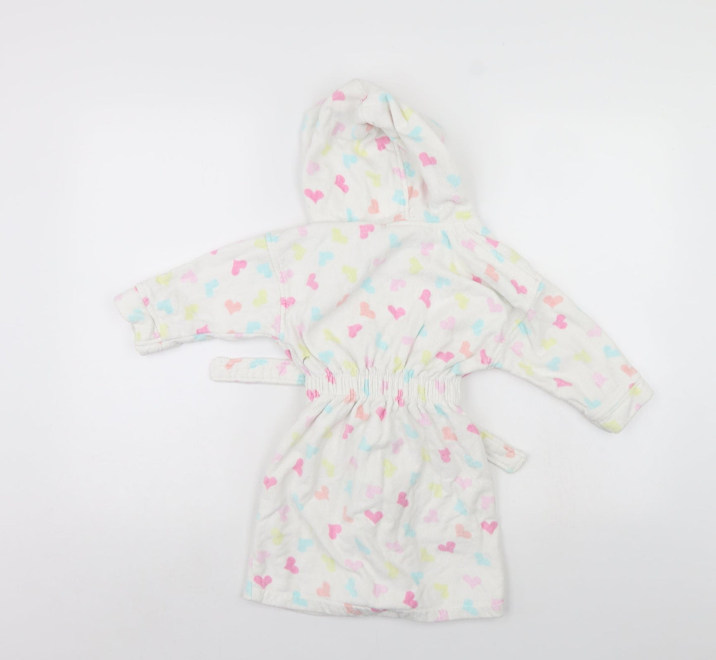 NEXT Girls White Polka Dot   Gown Size 2-3 Years
