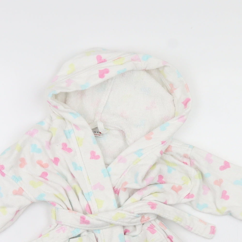 NEXT Girls White Polka Dot   Gown Size 2-3 Years