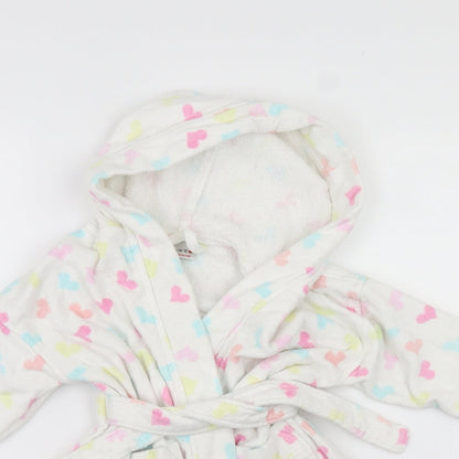 NEXT Girls White Polka Dot   Gown Size 2-3 Years