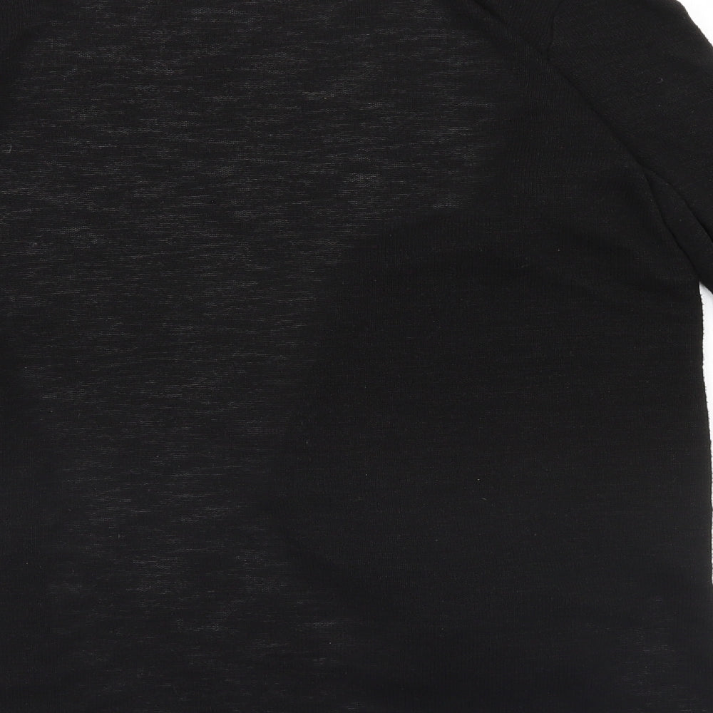 Womens UK Size S Divided Black Pullover Jumper