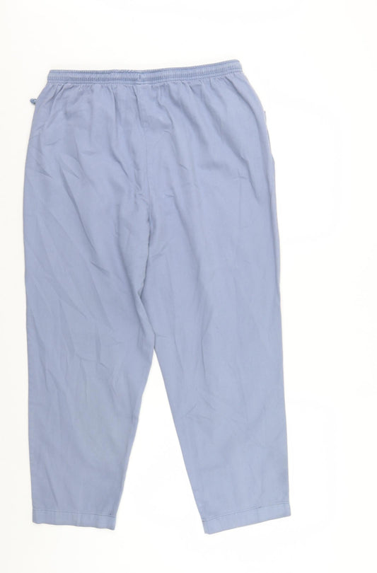 Amber Womens Blue   Trousers  Size 16 L26 in