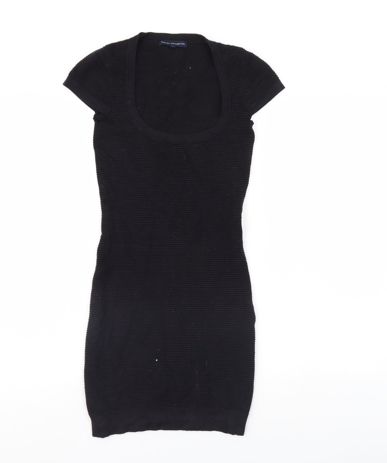 French Connection Womens Black Striped  Mini  Size 8