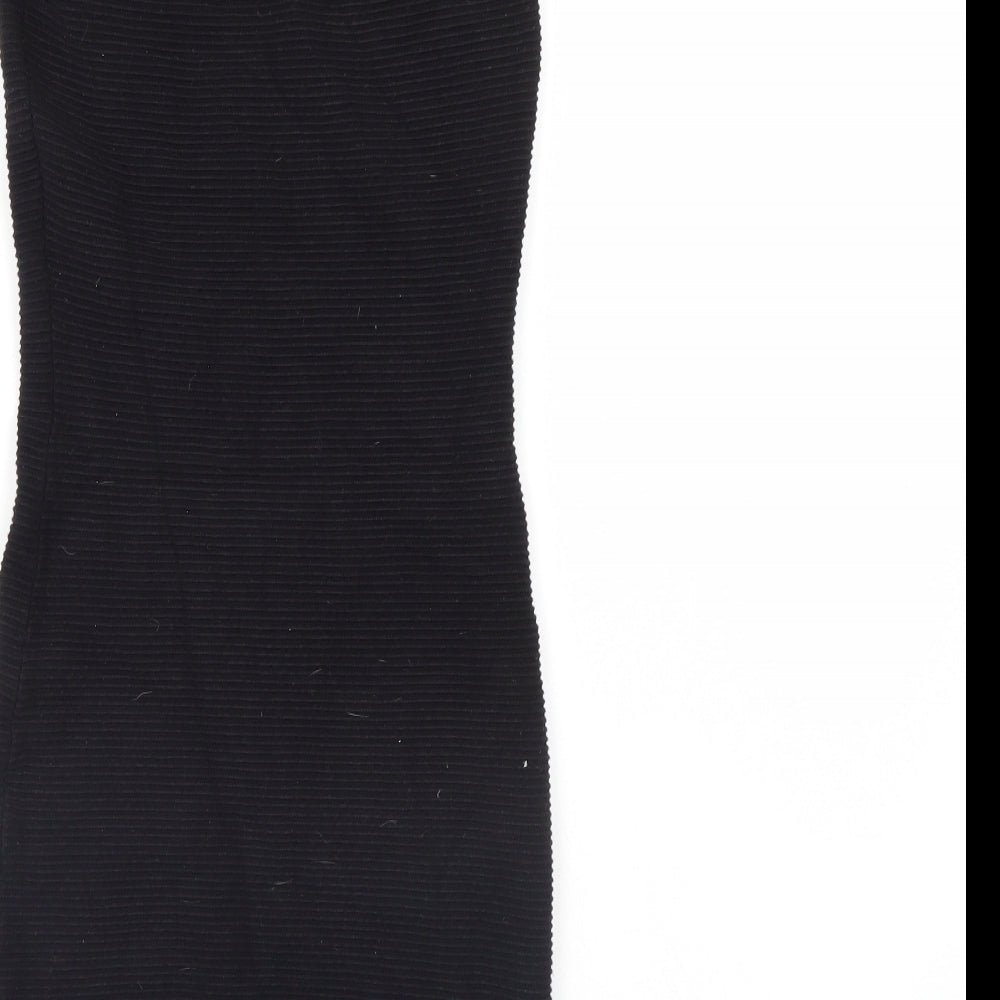 French Connection Womens Black Striped  Mini  Size 8