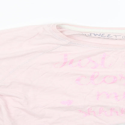 Sweet Dreams Girls Pink   Basic T-Shirt Size 7 Years  - Panda