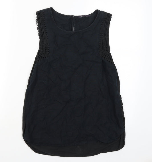 M&S Womens Black   Tank Dress  Size 8
