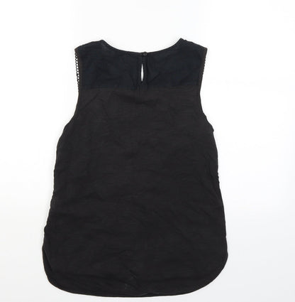 M&S Womens Black   Tank Dress  Size 8