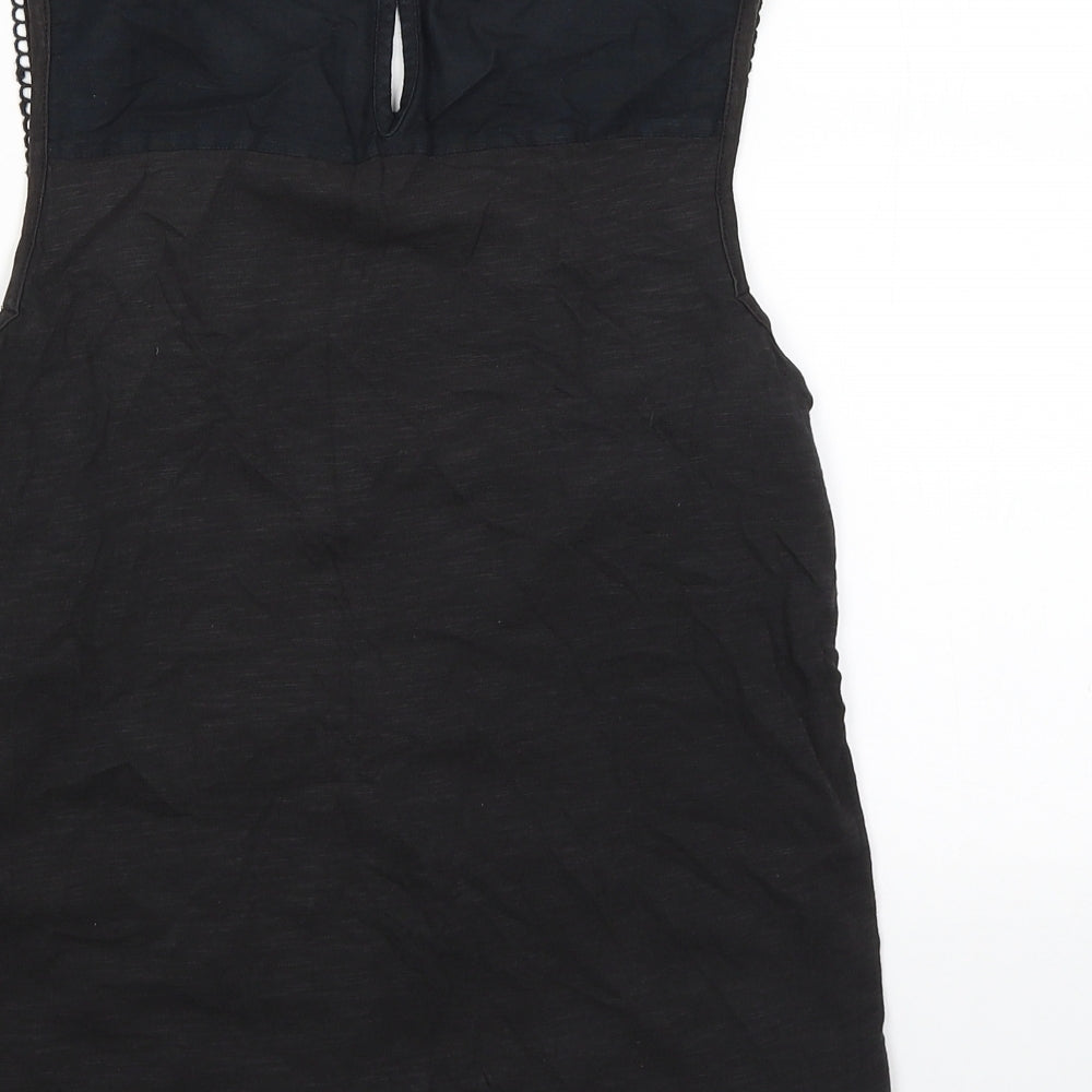 M&S Womens Black   Tank Dress  Size 8