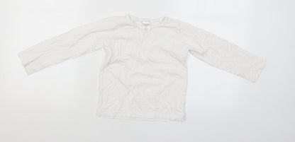 E-vie Angel Girls White   Basic T-Shirt Size 3-4 Years