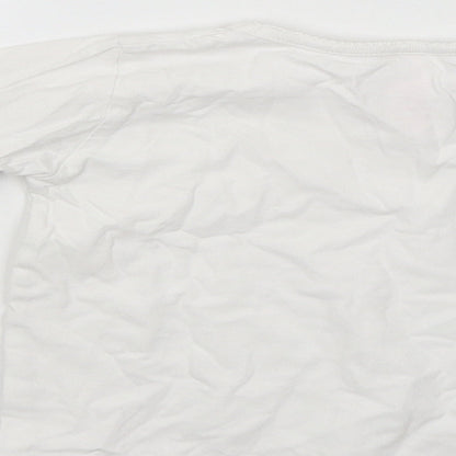 E-vie Angel Girls White   Basic T-Shirt Size 3-4 Years
