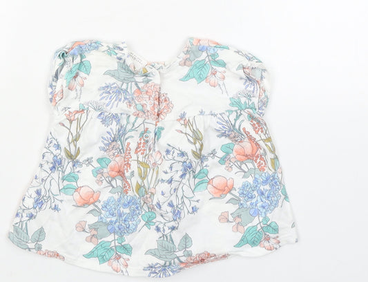 NEXT Girls White Floral  A-Line  Size 3-6 Months