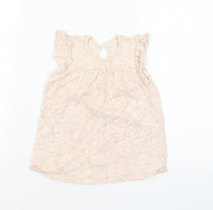 George Girls Pink Floral  A-Line  Size 6-9 Months