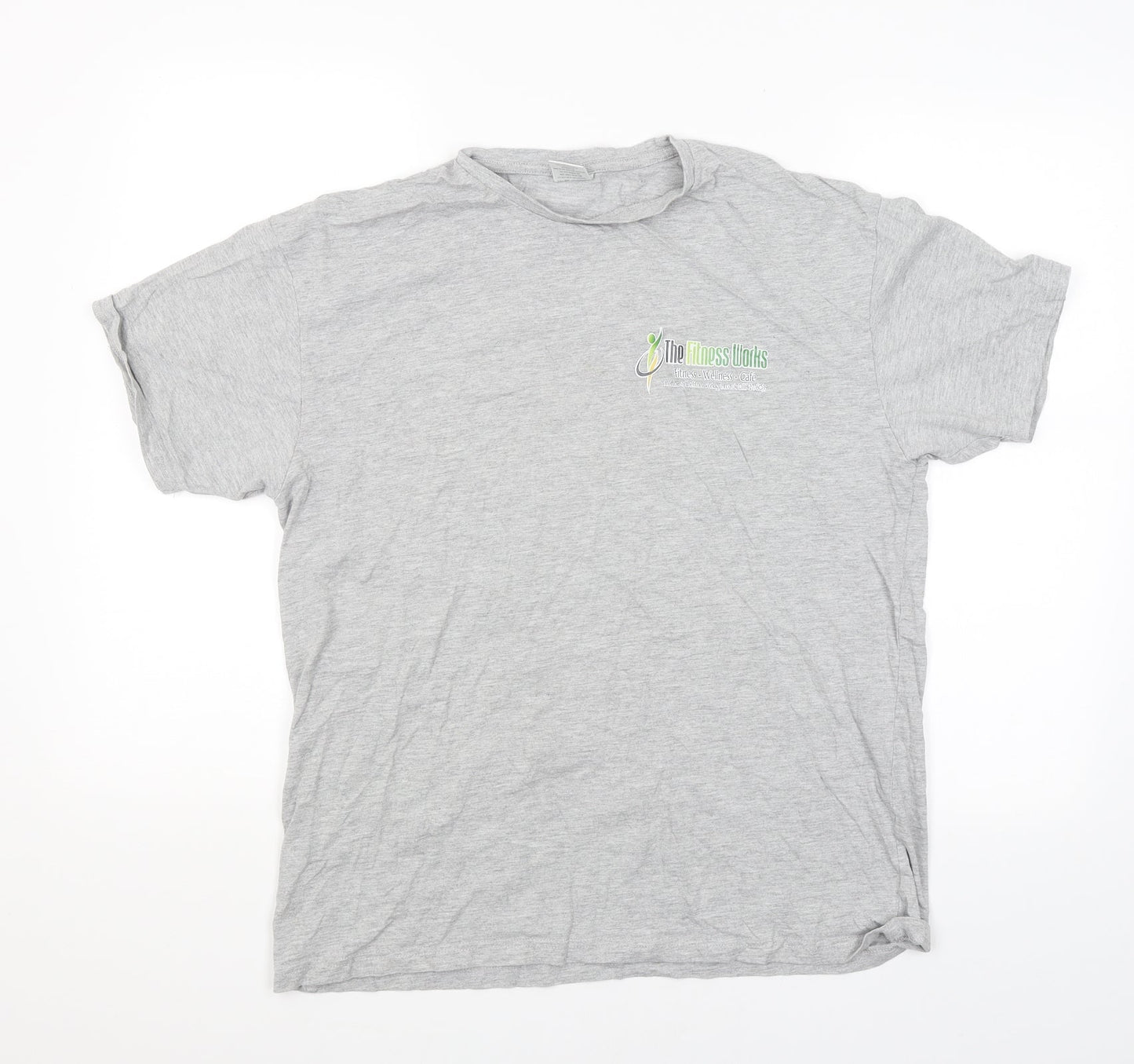 Uneek Womens Grey   Basic T-Shirt Size L  - The Fitness works