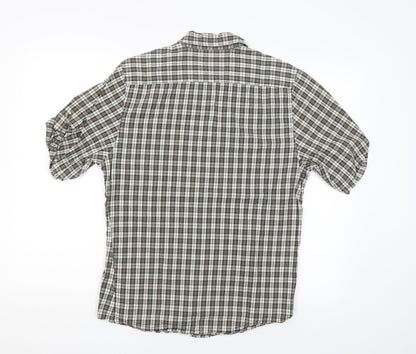 Mens UK Size M Topman Green  Button-Up Short Sleeve Casual Shirt