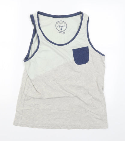 Native Youth Womens Grey   Basic Tank Size L